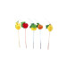 Eventail de fruit sur paille flexible 24cm 150pc Sier Disposables