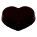 Coupe forme coeur en chocolat noir 75pc DV Foods