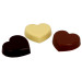 Coupe forme coeur en chocolat blanc 75pc DV Foods