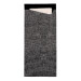 Duni Sacchetto Washed Linen 200x85 papier+serviette gris/blanc 100pc
