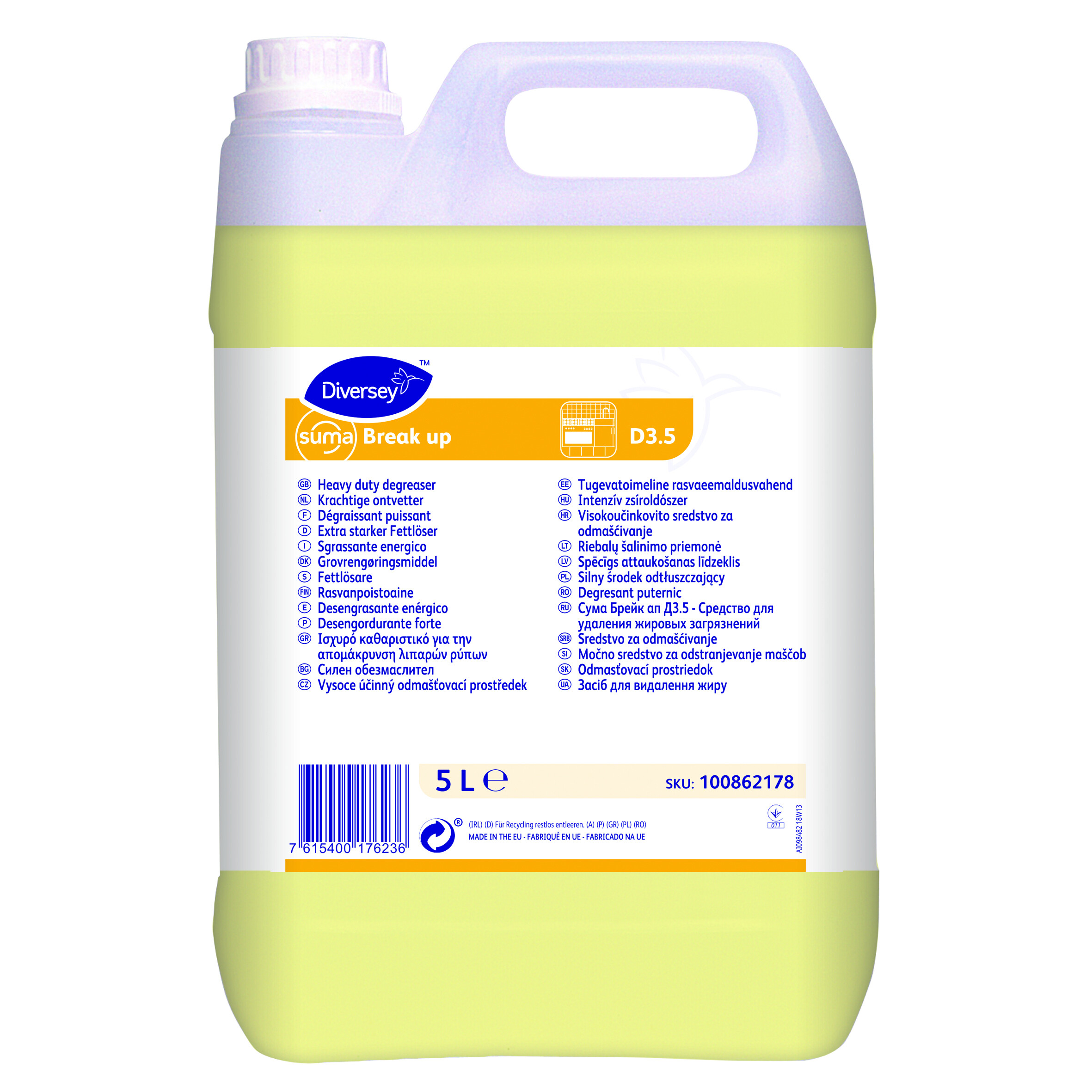 Suma Break Up D3.5 Heavy Duty Degreaser 5L Diversey