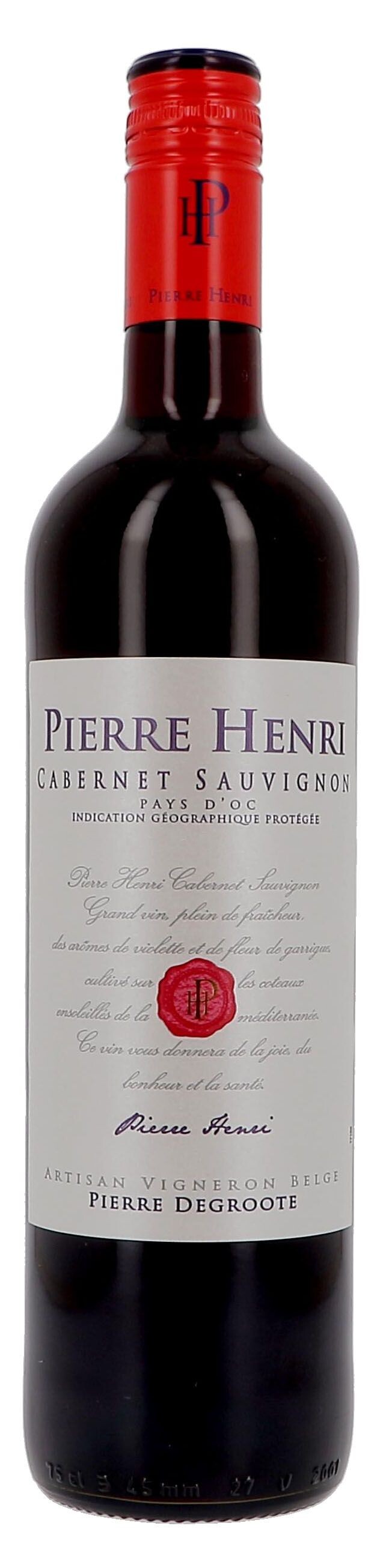 Cabernet Sauvignon Pierre Henri 75cl Vin de Pays d'Oc (Wijnen)