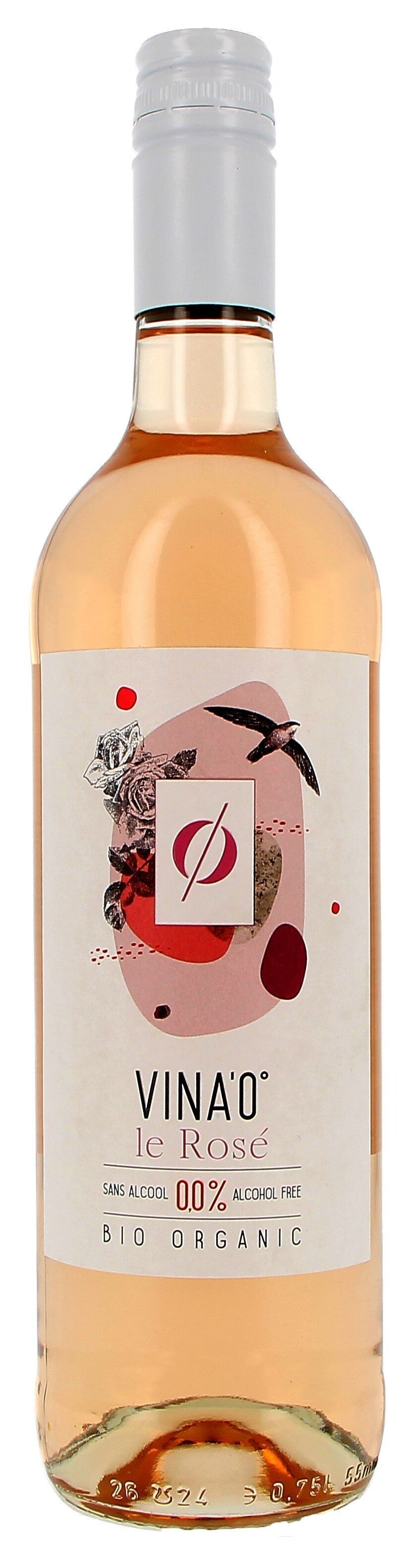 Vina'0° Le Rosé wine non alcoholic 75cl Organic (Wijnen)