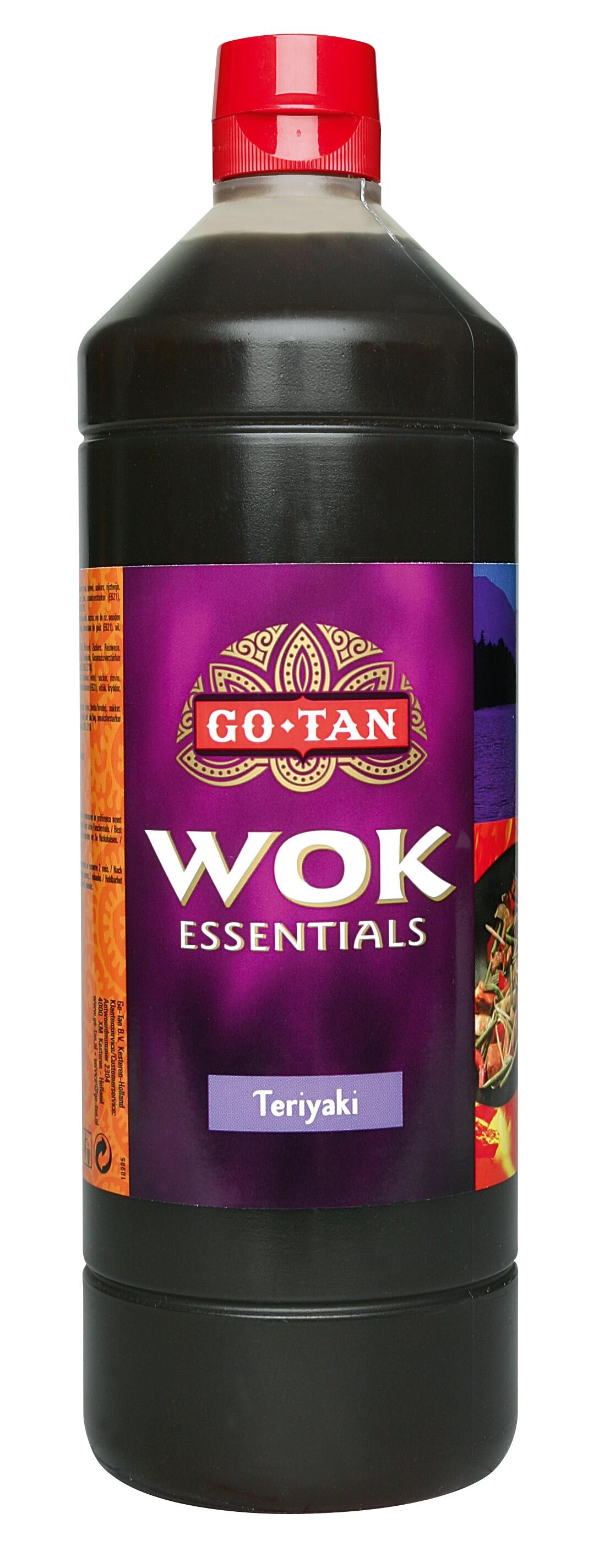 Wok essentials saus teriyaki 1L Go Tan