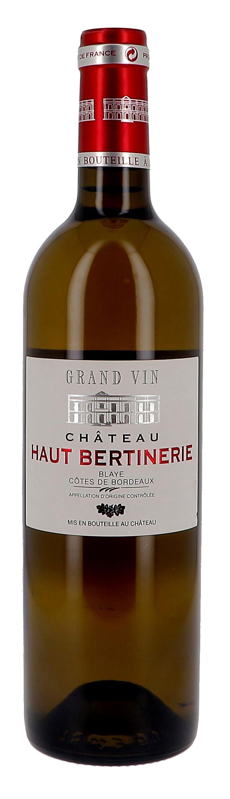 Chateau Haut-Bertinerie white 75cl 2020 Blaye Cotes de Bordeaux
