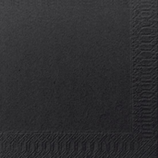 Cocktail napkins black 2-ply 1/4-folded 24x24cm 300pcs Duni