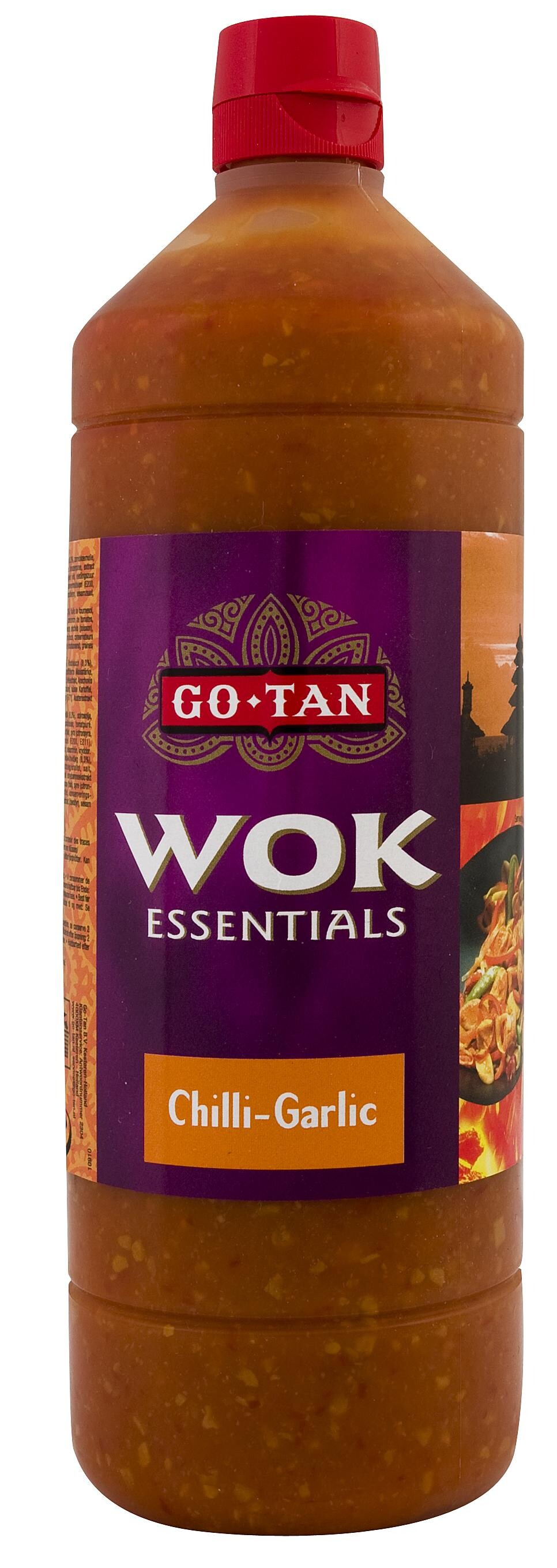 Wok essentials sauce chilli & garlic 1L Go Tan