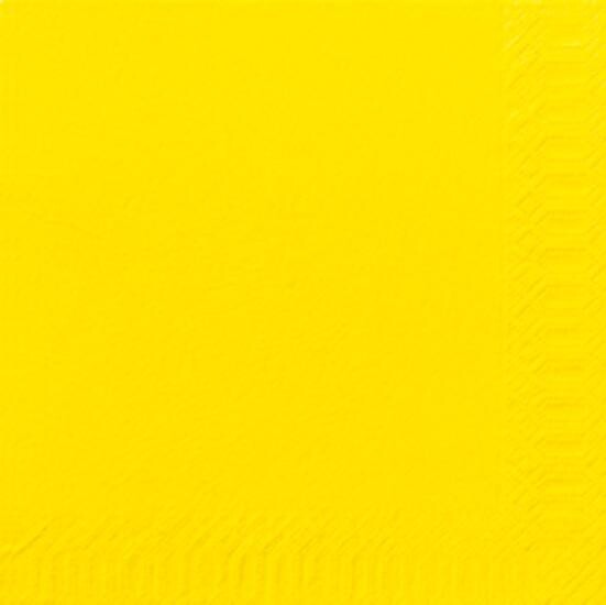 Paper napkins yellow 2-ply 1/4-folded 33x33cm 125pcs Duni