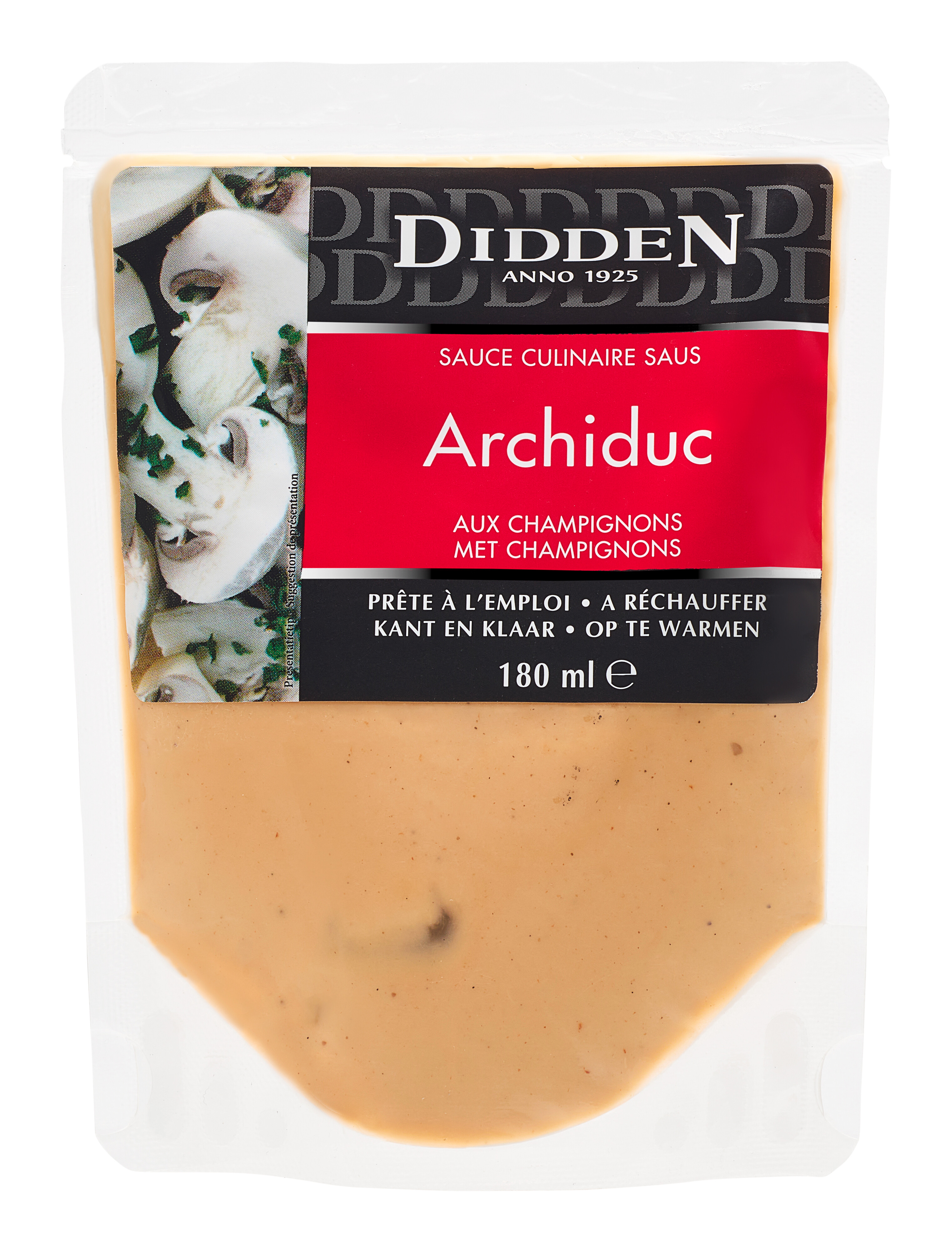 Didden Mushroom Sauce Archiduc 10x180ml doypack