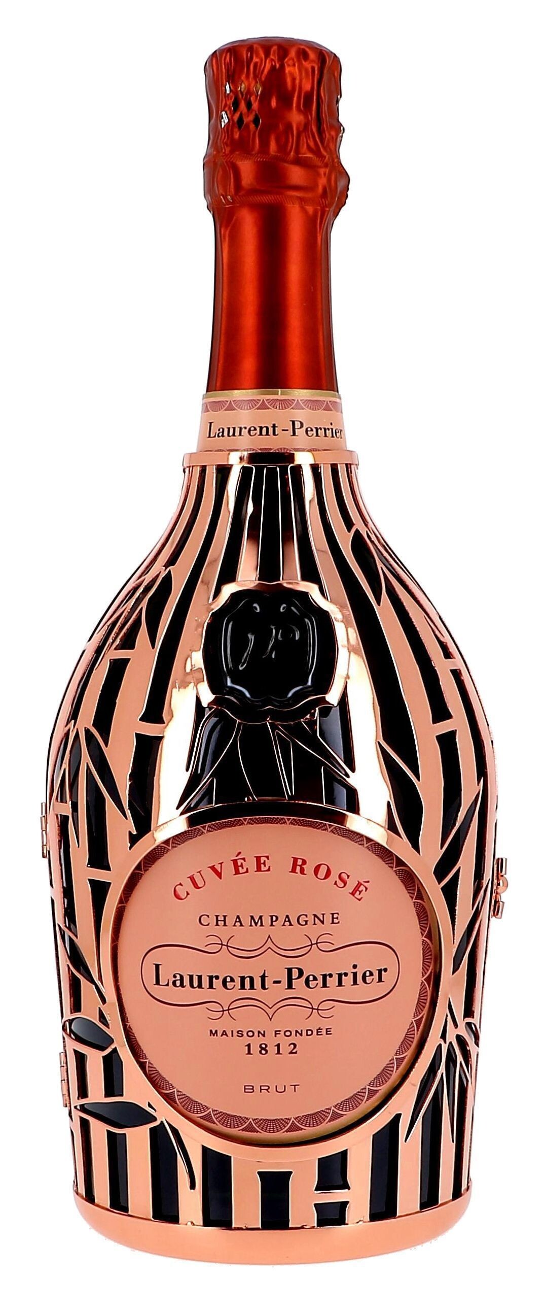 Champagne Laurent Perrier Cuvée Rosé 75cl Brut + Metal Jacket Bamboo Edition