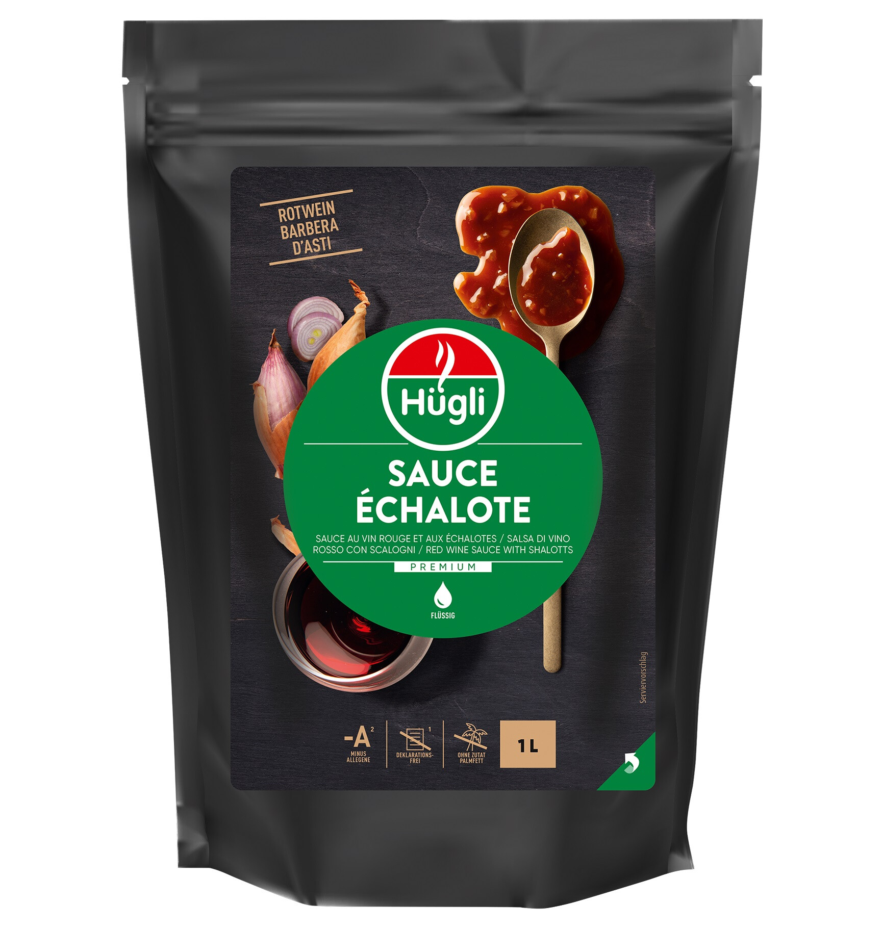 Hugli liquid Red Wine sauce with Shalotts 1L pouch