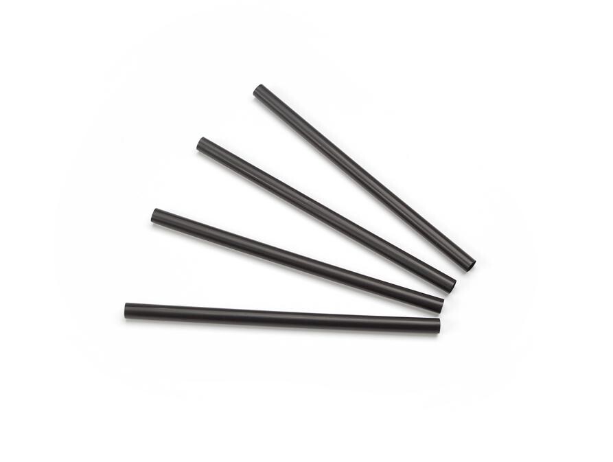 Straight Drinking Straws black 8mm/15cm 500pcs Sier Disposables