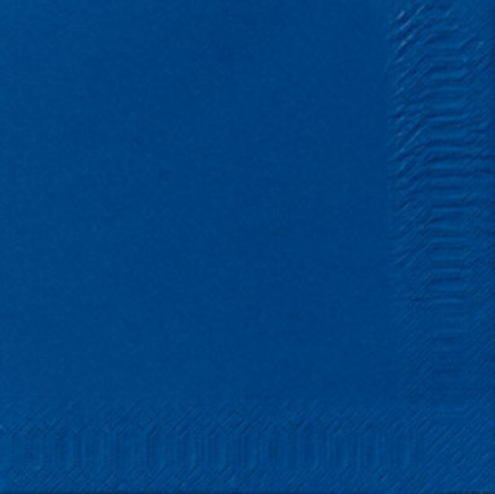 Duni servetten donkerblauw 2-laags 1/4-vouw 33x33cm 125st
