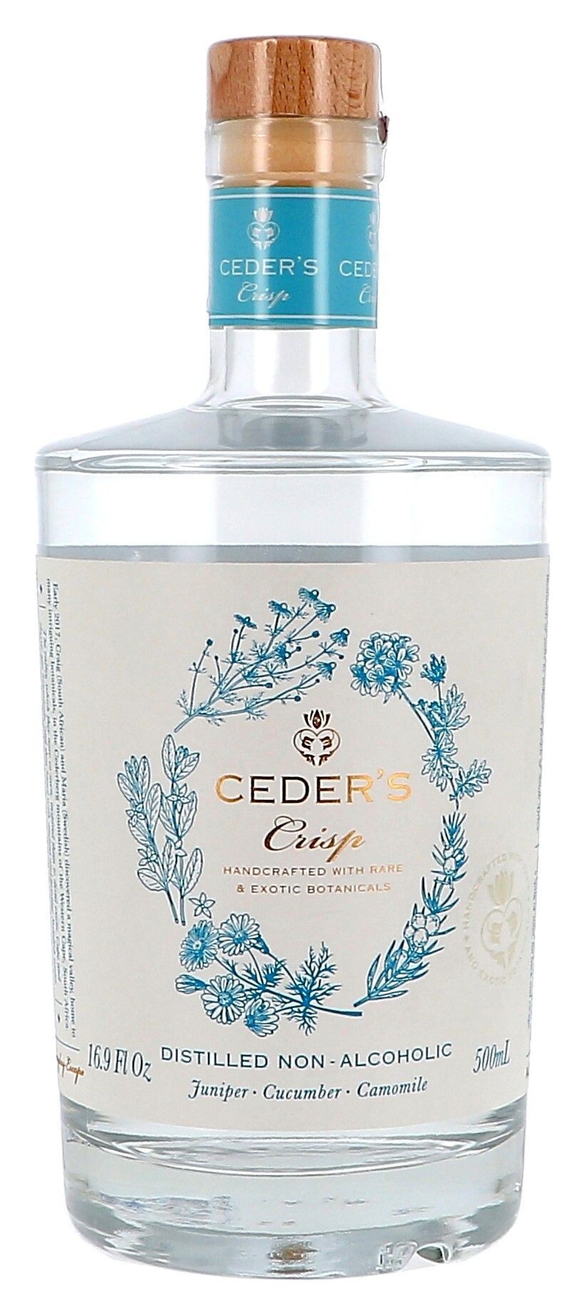 Ceder's Crisp 50cl 0% Distelled Non Alcoholic Gin Alternative