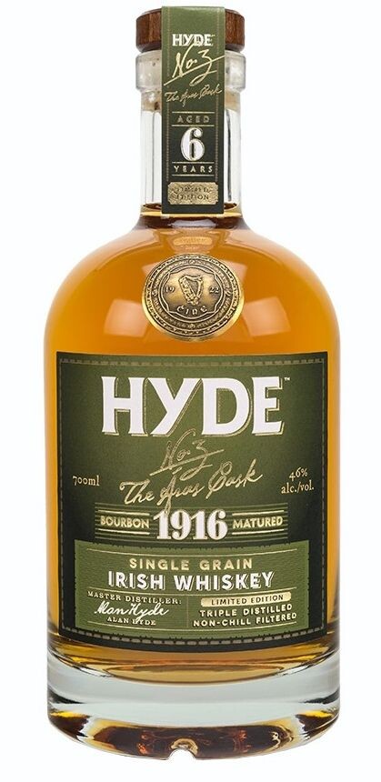 Hyde N°3 Bourbon Cask 6 Years 70cl 46% Single Grain Irish Whiskey (Whisky)