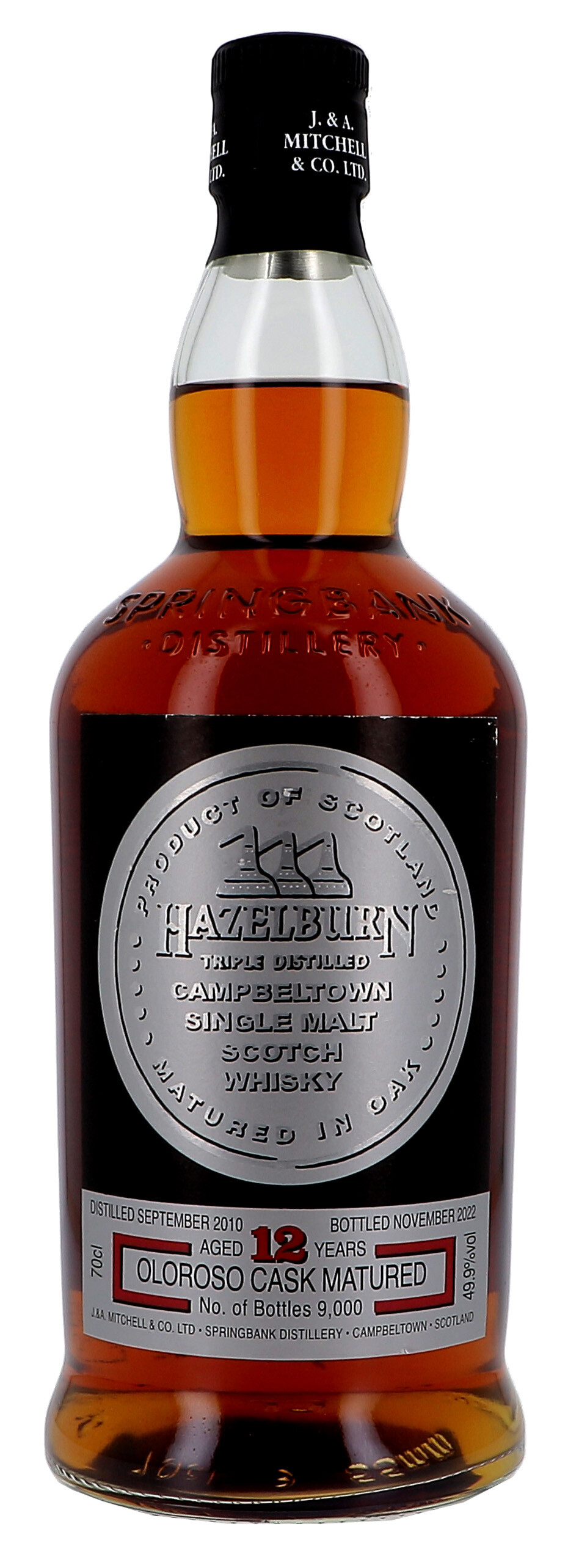 Hazelburn 12 Years Oloroso Cask Matured 70cl 49.9% Campbeltown Single Malt Scotch Whisky