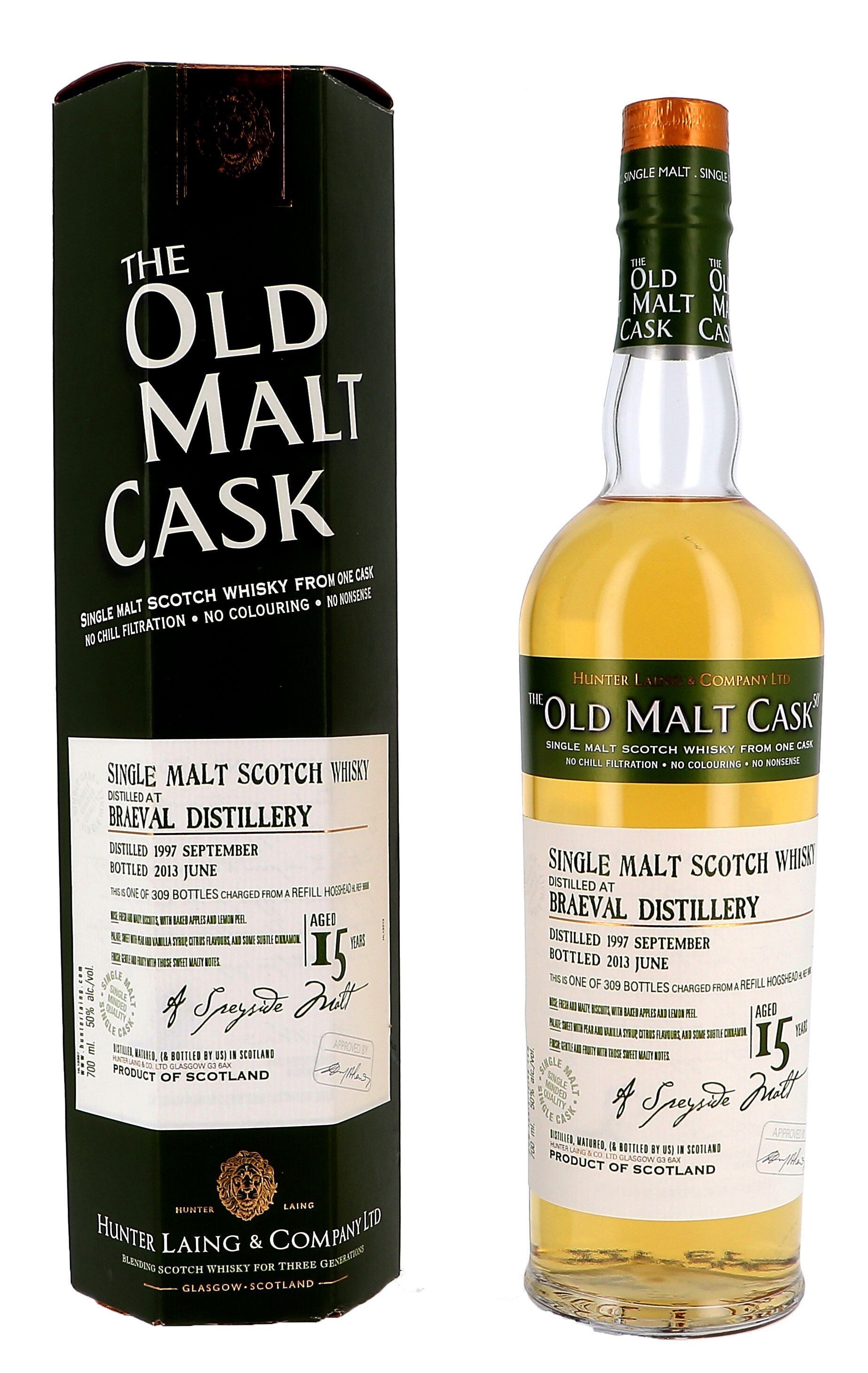 Braeval 15 Years Old Particular 70cl 50% Single Cask Malt Scotch Whisky (Whisky)
