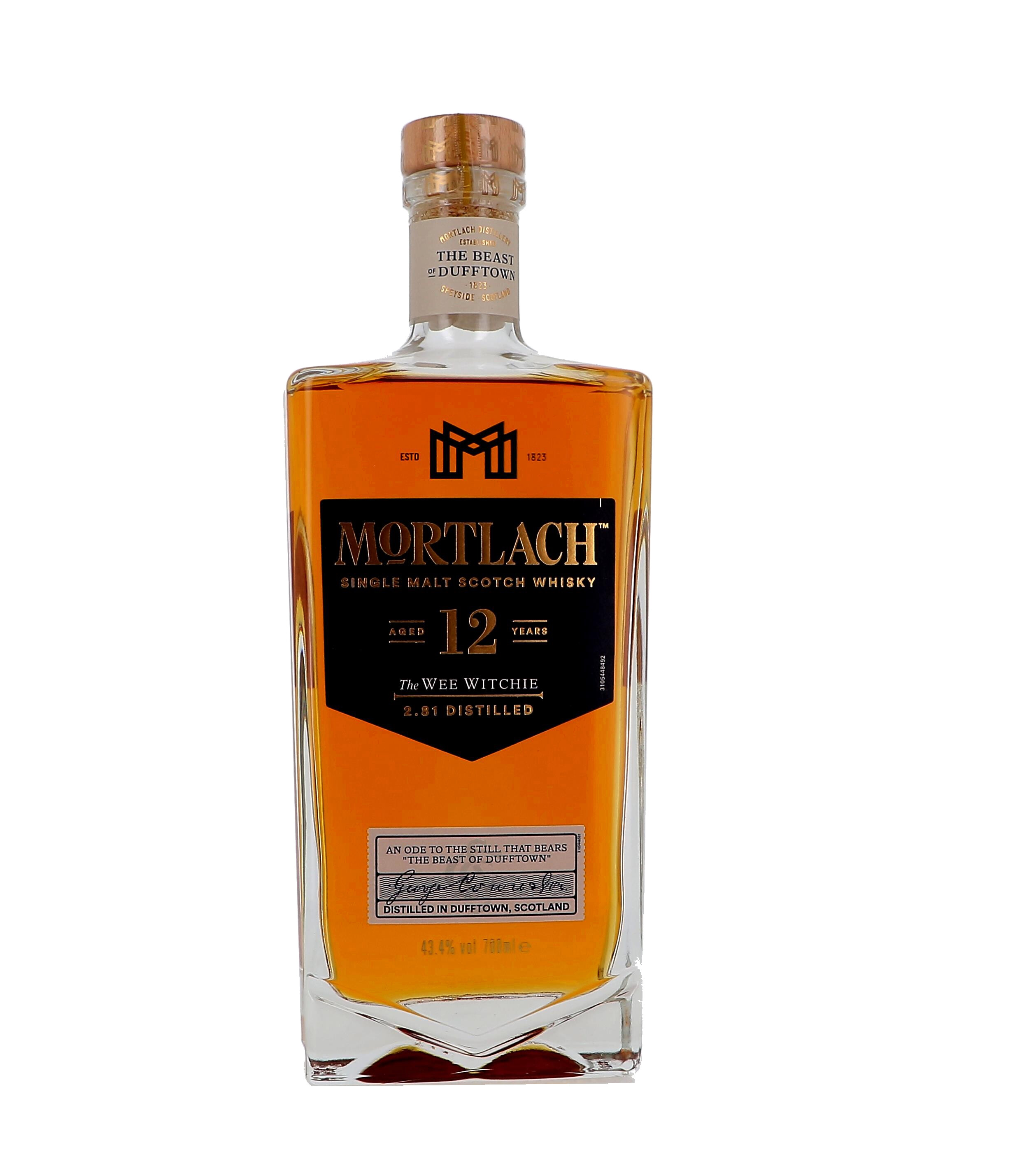 Mortlach 12 Years Old The Wee Witchie 700ml 43.4% Single Malt Scotch Whisky