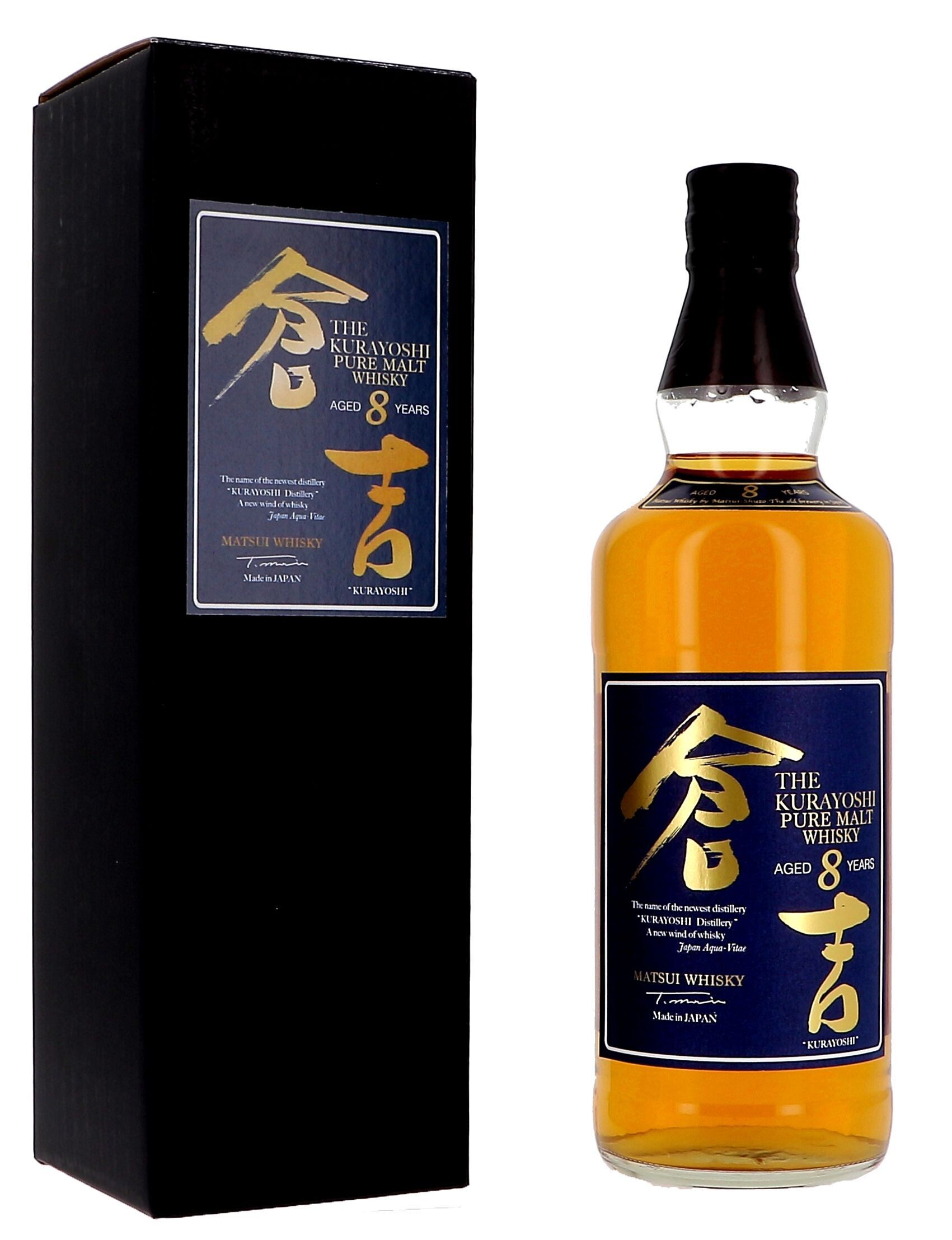 The Kurayoshi Aged 8 Years 70cl 43% Japanese Pure Malt Whisky (Whisky)