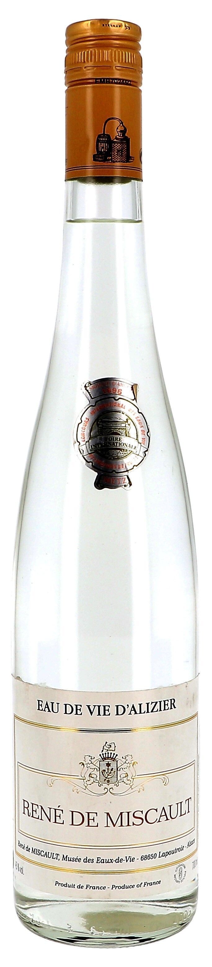 Eau de Vie d'Alizier 70cl 43% Réné de Miscault (Eau de Vie)