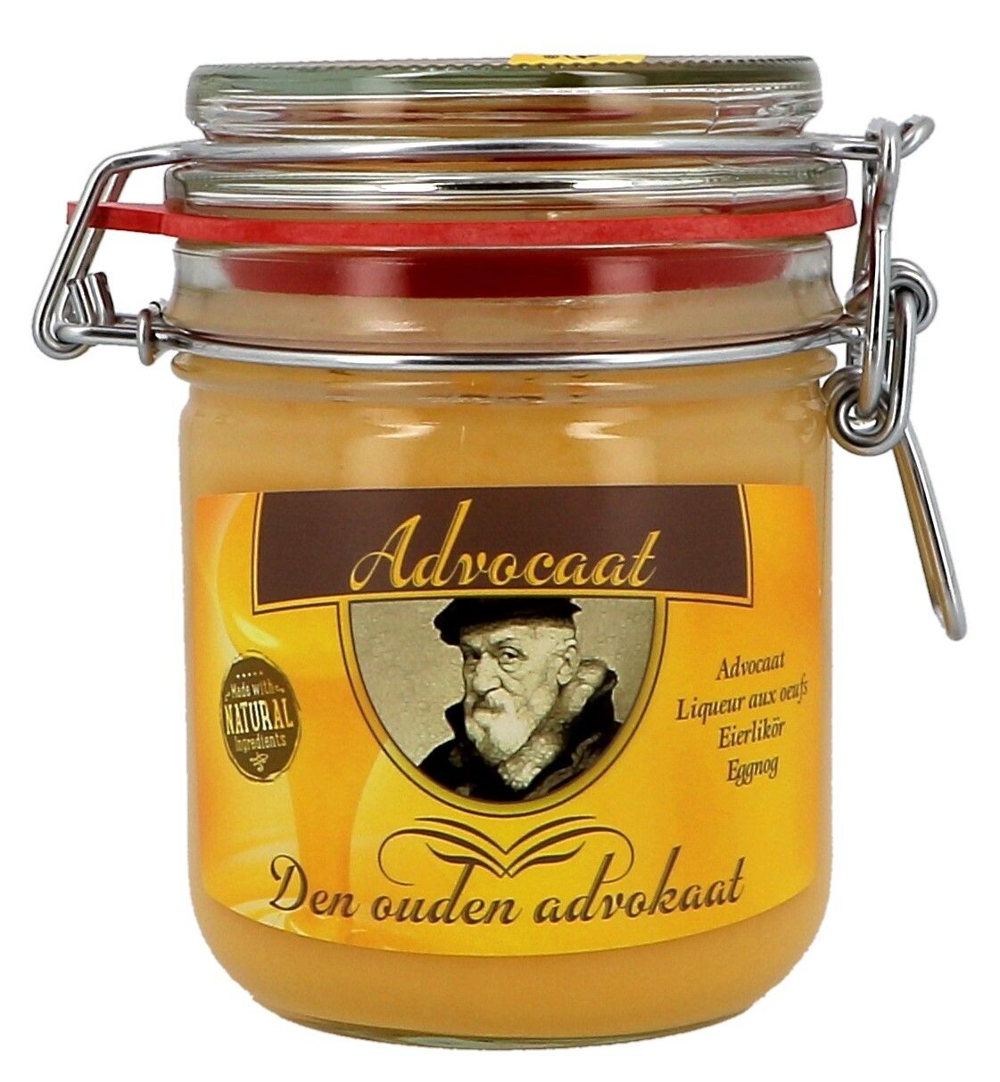 Delicious & Pure Eggnog Den Ouden Advokaat Natural liqueur 35cl 14.9% weck jar