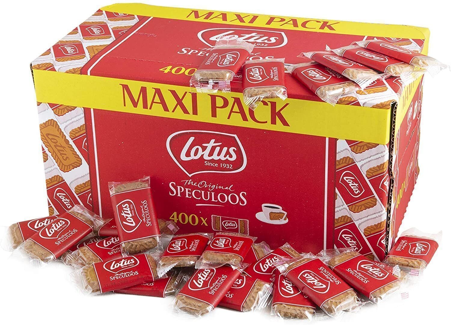 Biscoff Caramelised Biscuits individually wrapped 400pcs Lotus Bakeries