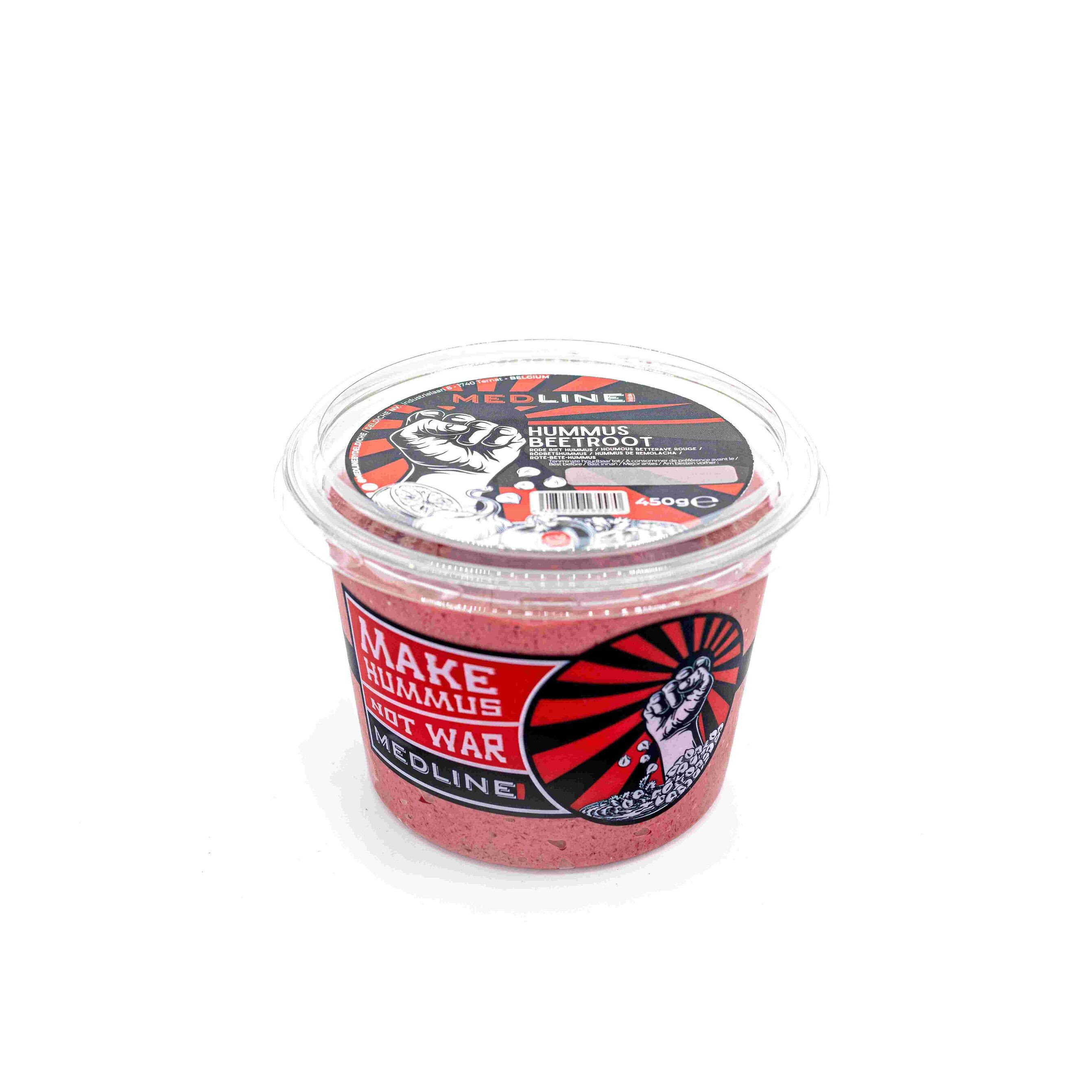 Medline Hummus Beetroot 450gr Deldiche