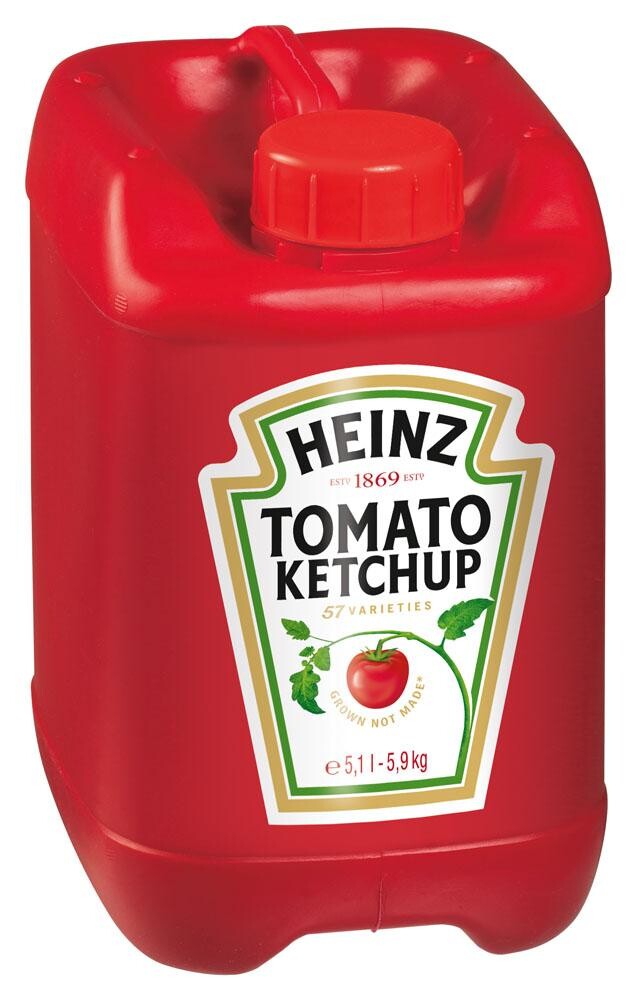 Heinz tomato ketchup 5.1L 5.7kg jerrycan