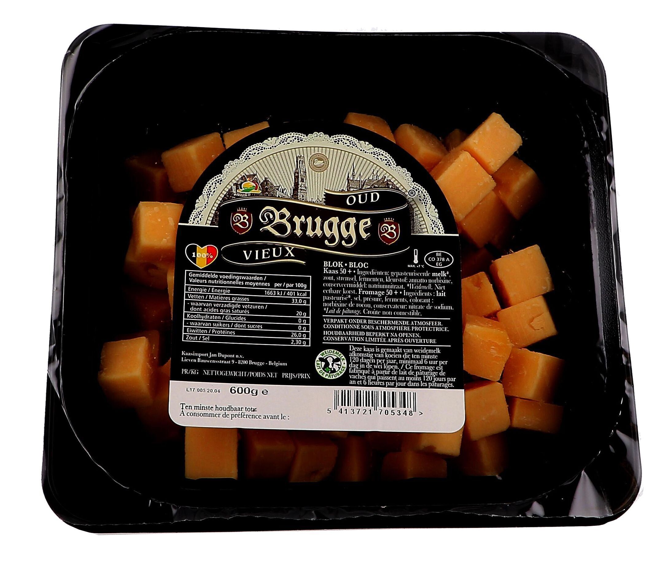 Cheese Brugge Mature Cubes 600gr