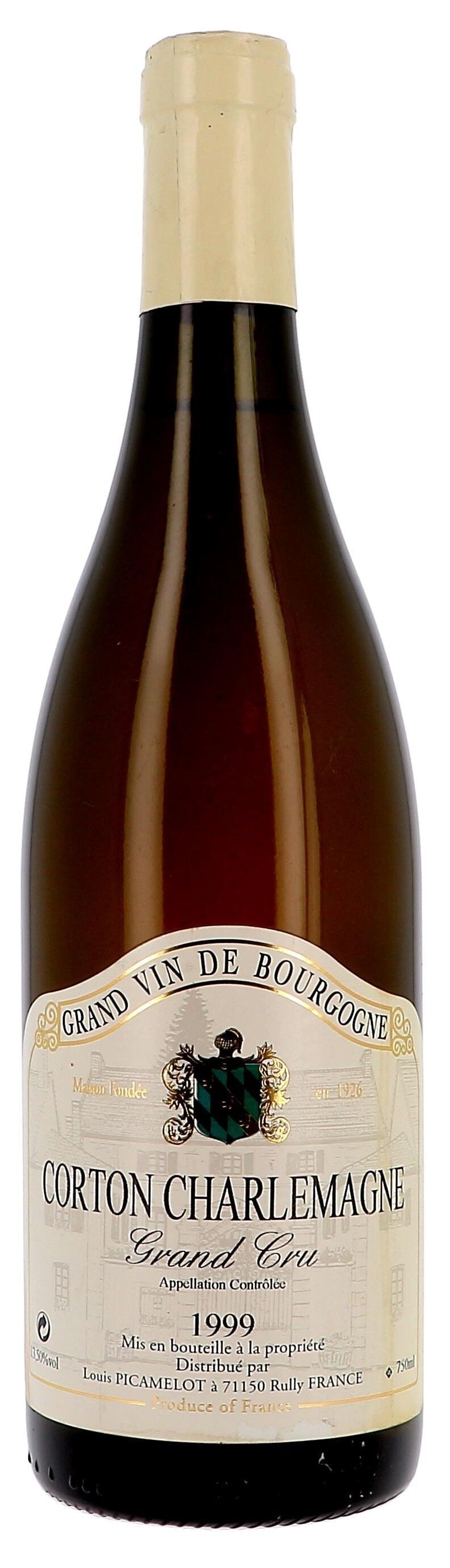 Bourgogne Wine Corton Charlemagne Grand Cru 75cl 1999 Domaine Louis Picamelot