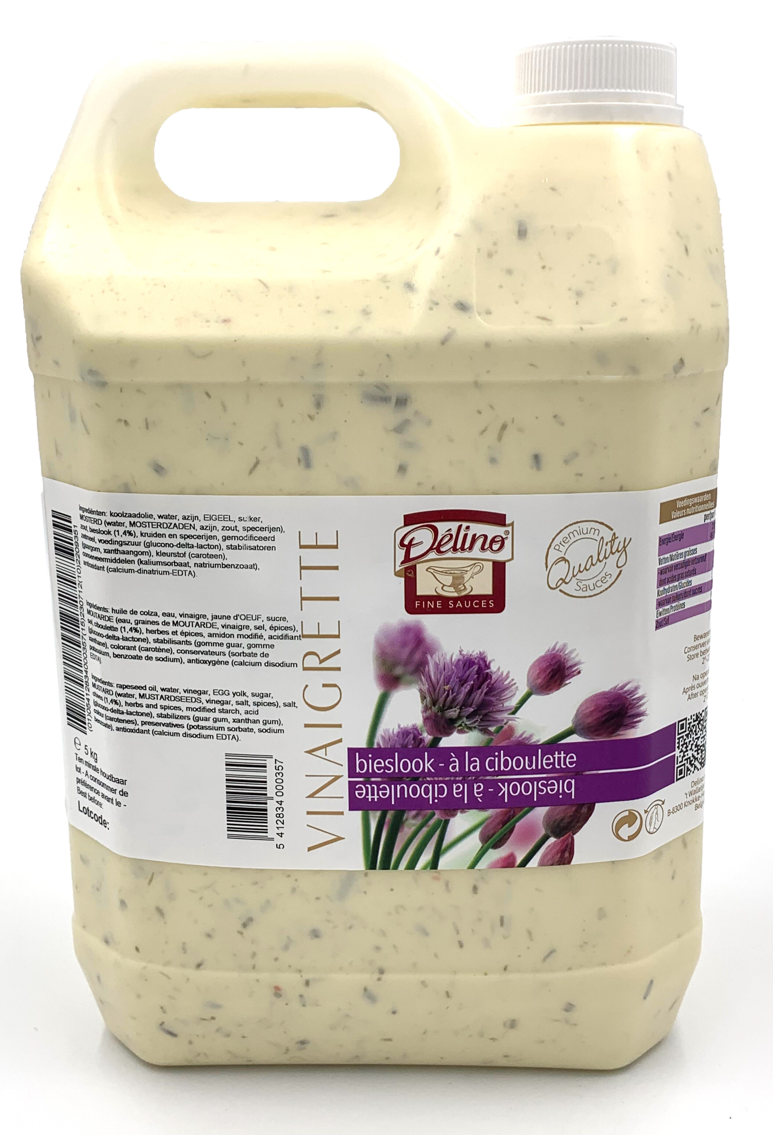 Delino Vinaigrette with Chives 5kg jerrycan