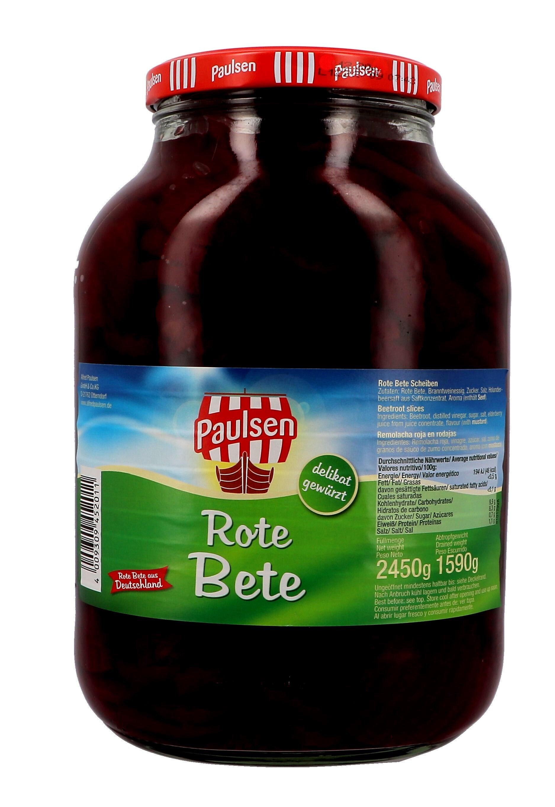 Sliced Beetroot 2450gr Paulsen