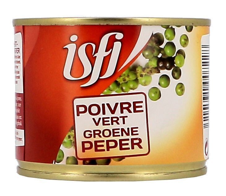Green Peppercorn in brine 100gr Isfi Spices (Isfi & Verstegen,Zout & Peper)