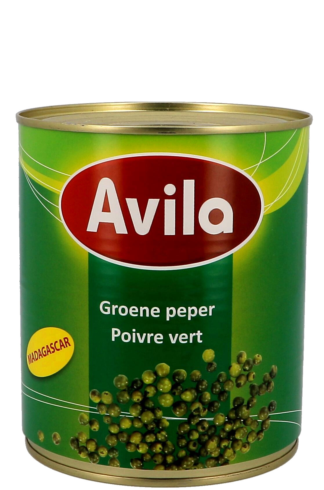 Avila Green Peppercorn in brine 800gr canned