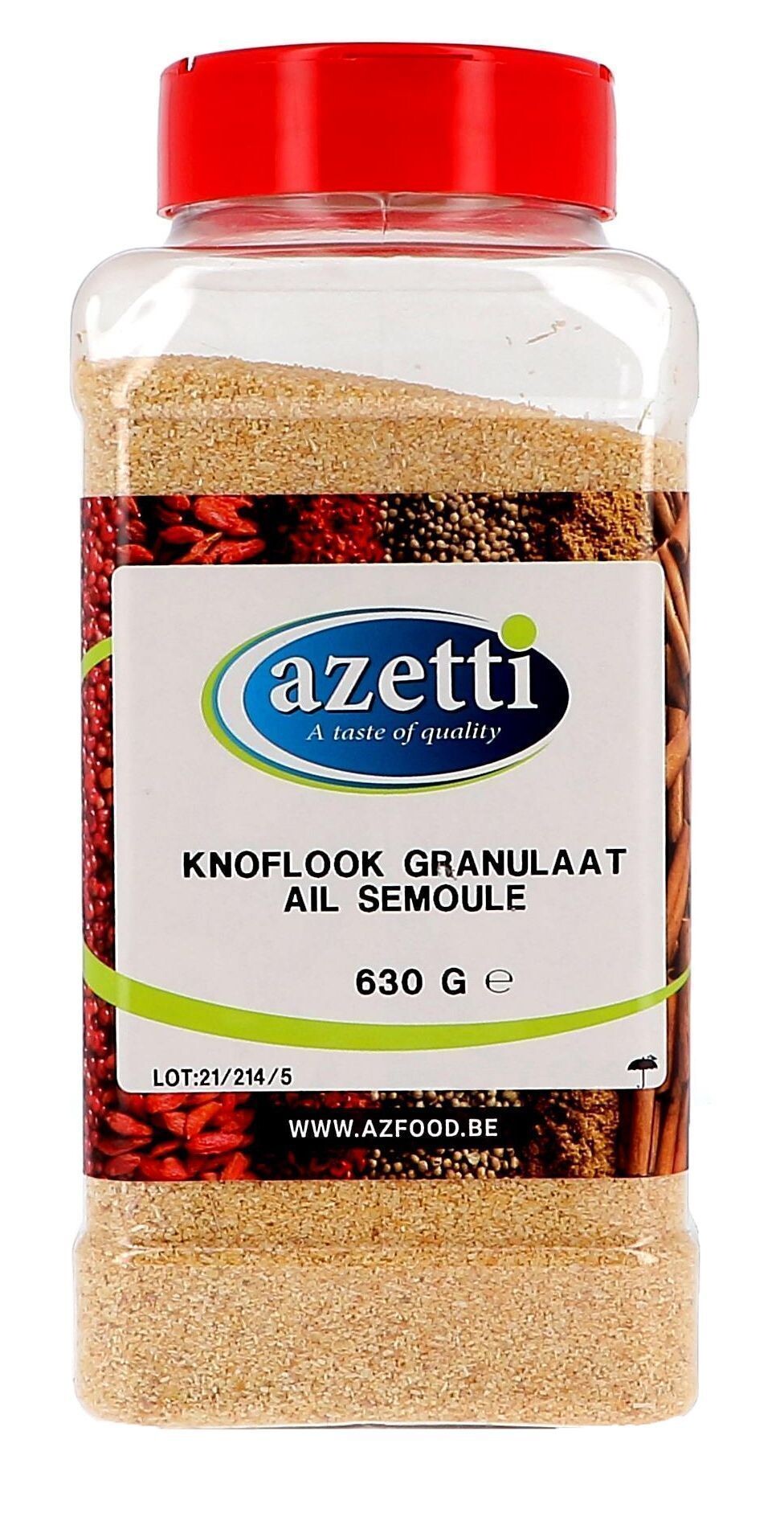 Azetti Garlic Granulated Dehydrated 630gr Pet Jar 