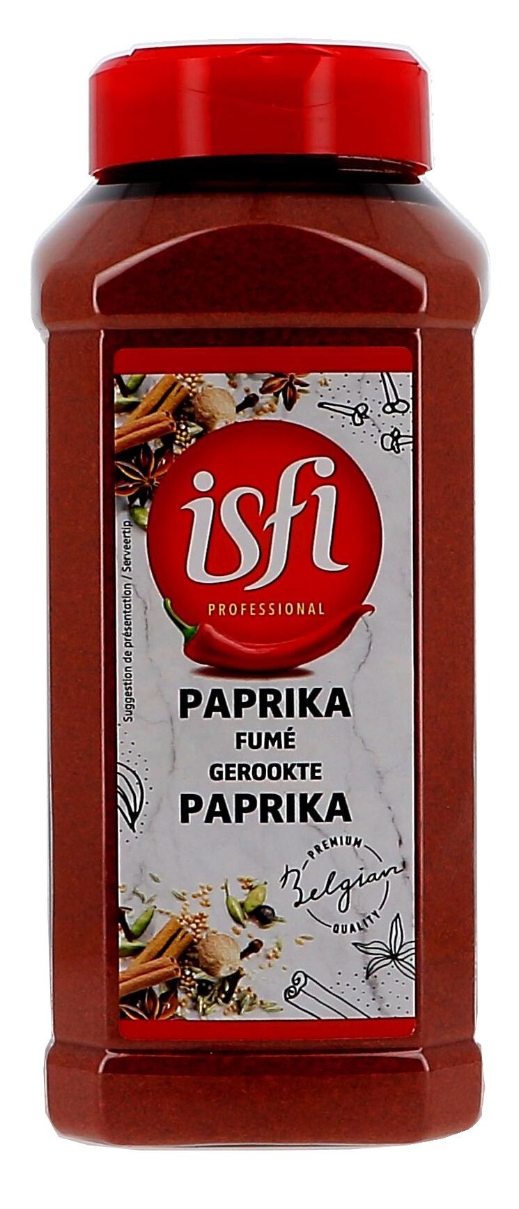 Paprika Powder Noble Sweet 550gr Pet Jar Isfi Spices