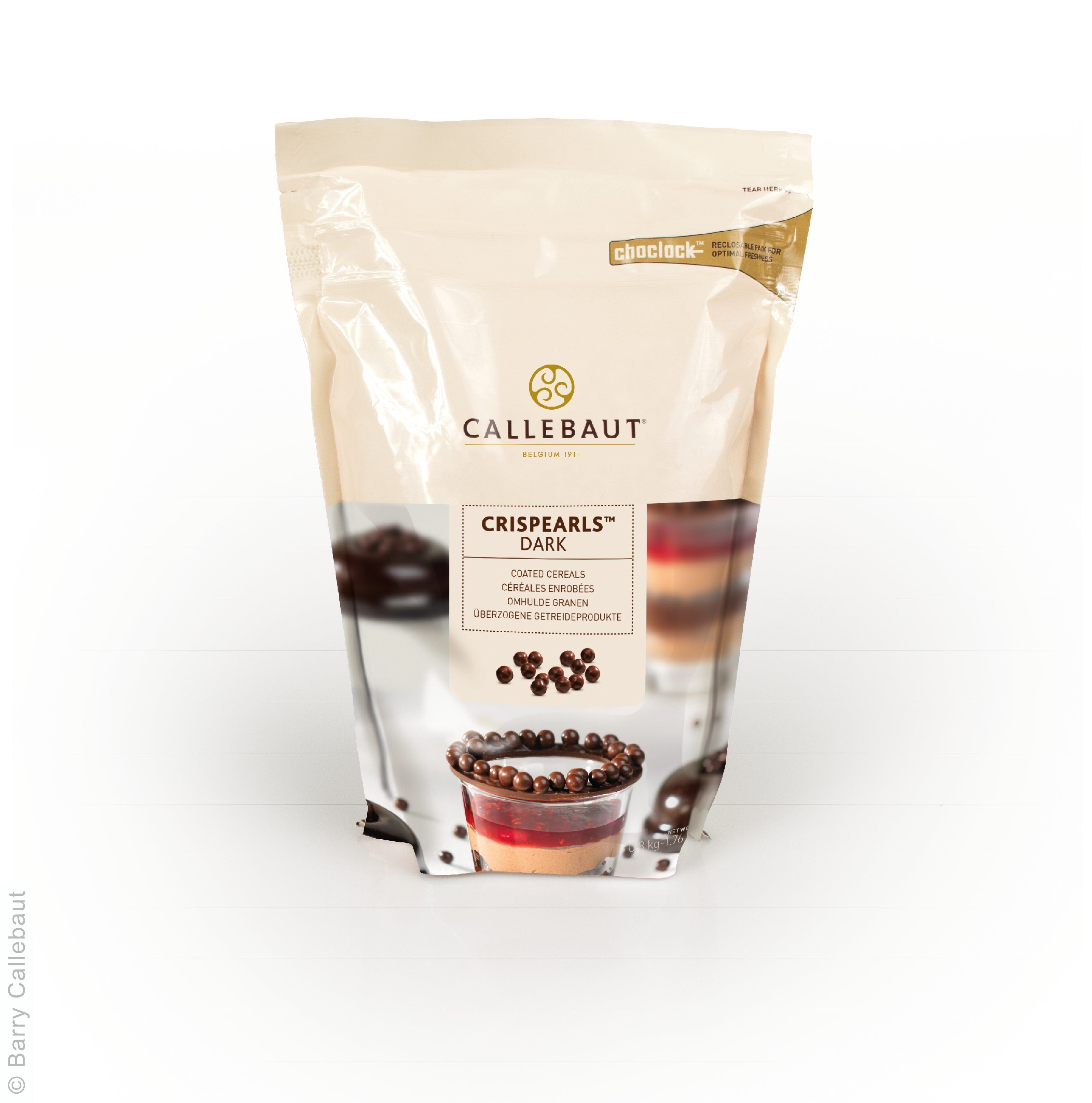 Callebaut Crispearls cereals coated with dark chocolate 1.76lbs 800gr