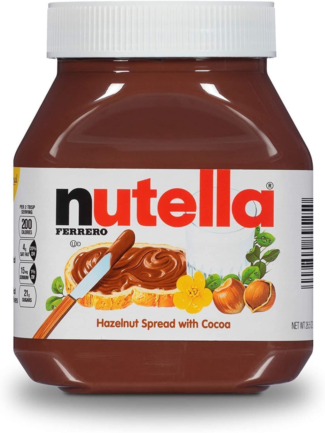 Nutella Hazelnut Spread 900gr Ferrero (Default)