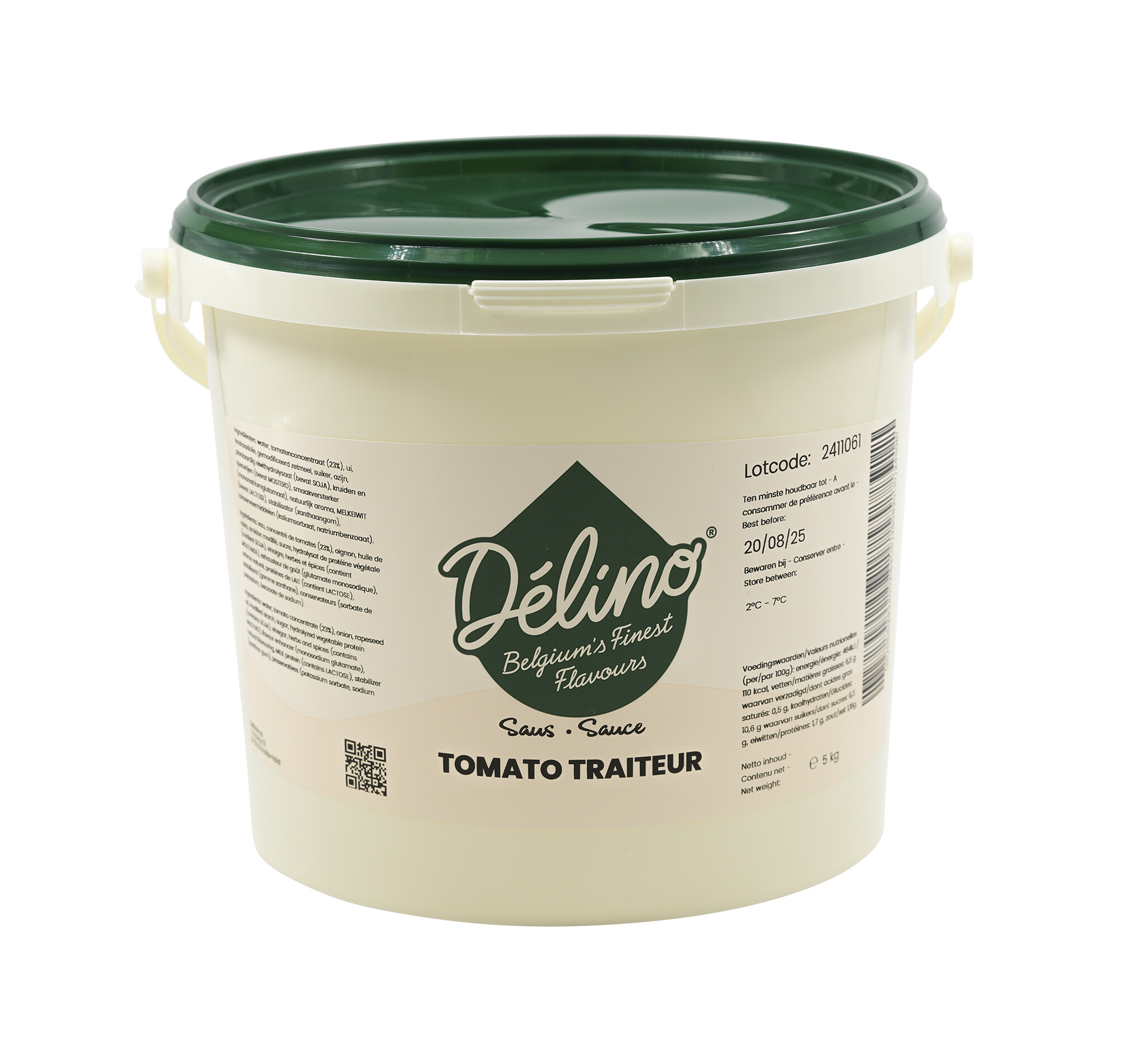 Delino Tomato sauce Traiteur tomatensaus 5L bucket