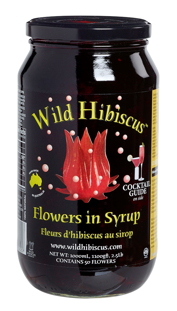 Wild Hibiscus Flowers in syrup 1100gr jar