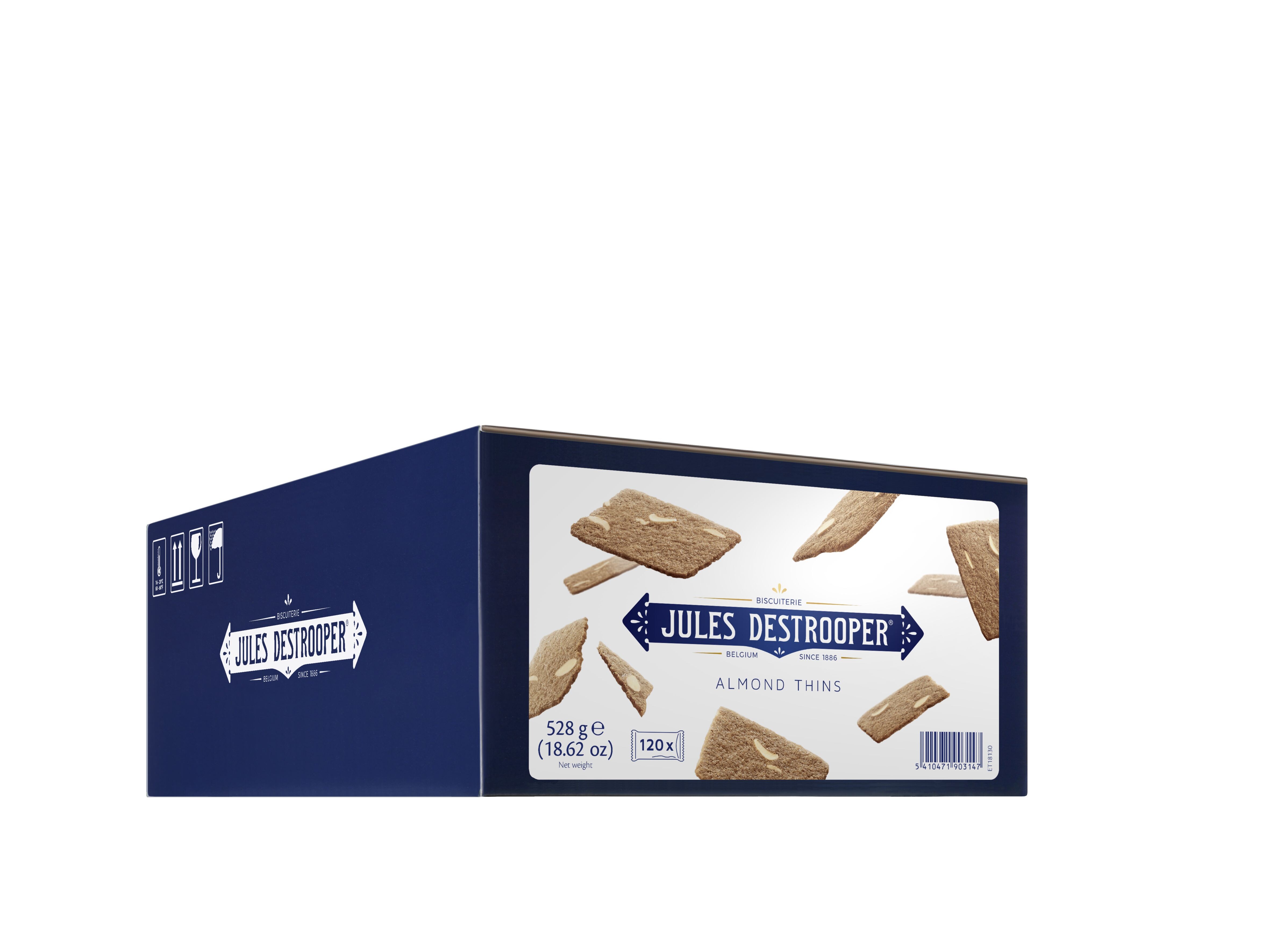 Almond thins individually wrapped 120pc Jules Destrooper