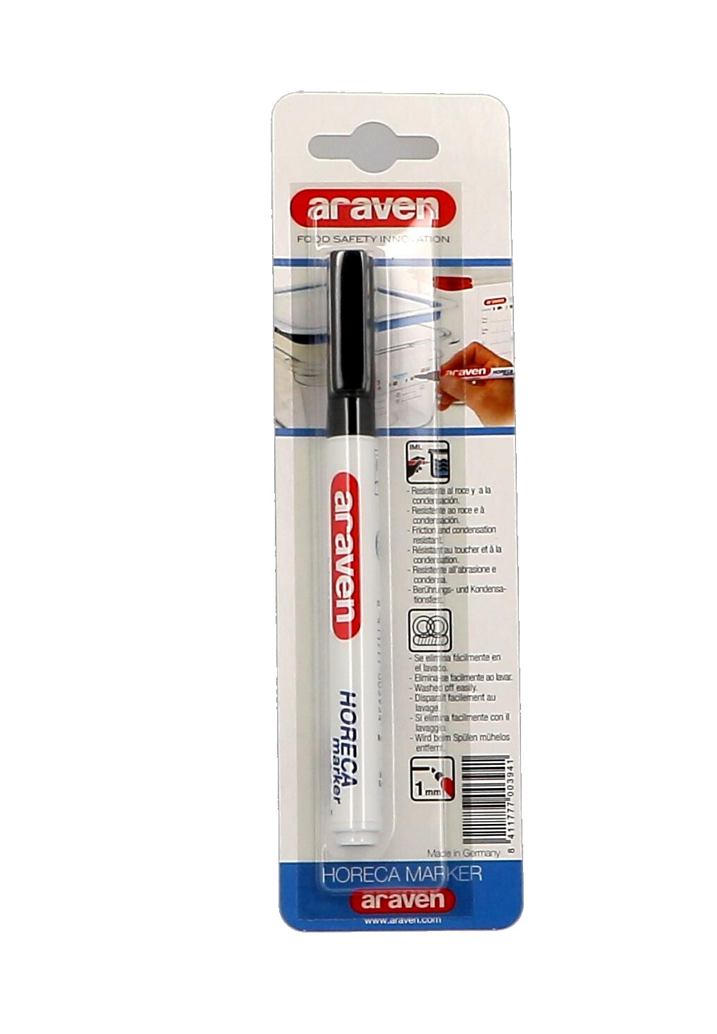 Araven Horeca Marker Black 1pc