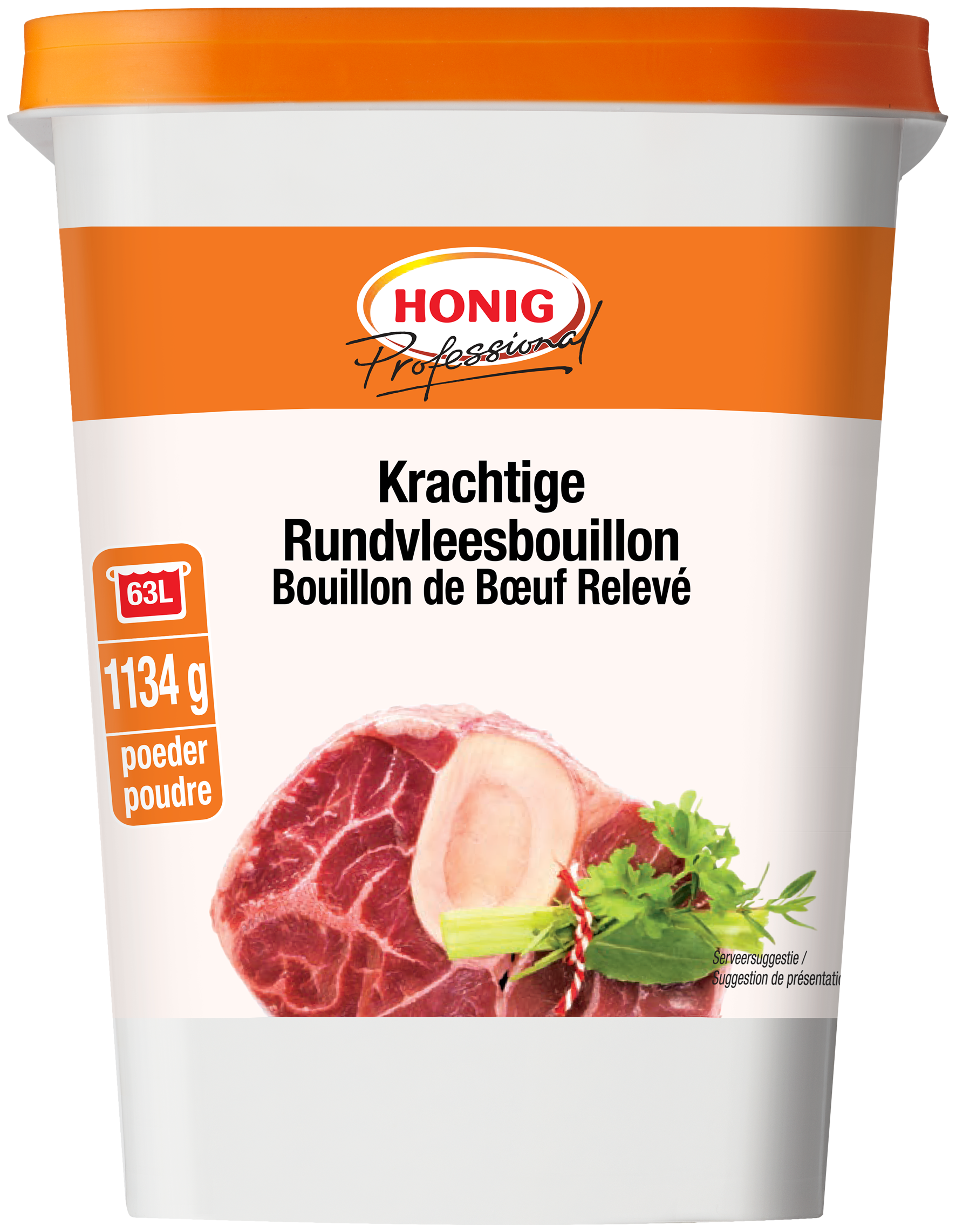 Honig Beef Bouillon Powder 1134gr Professional