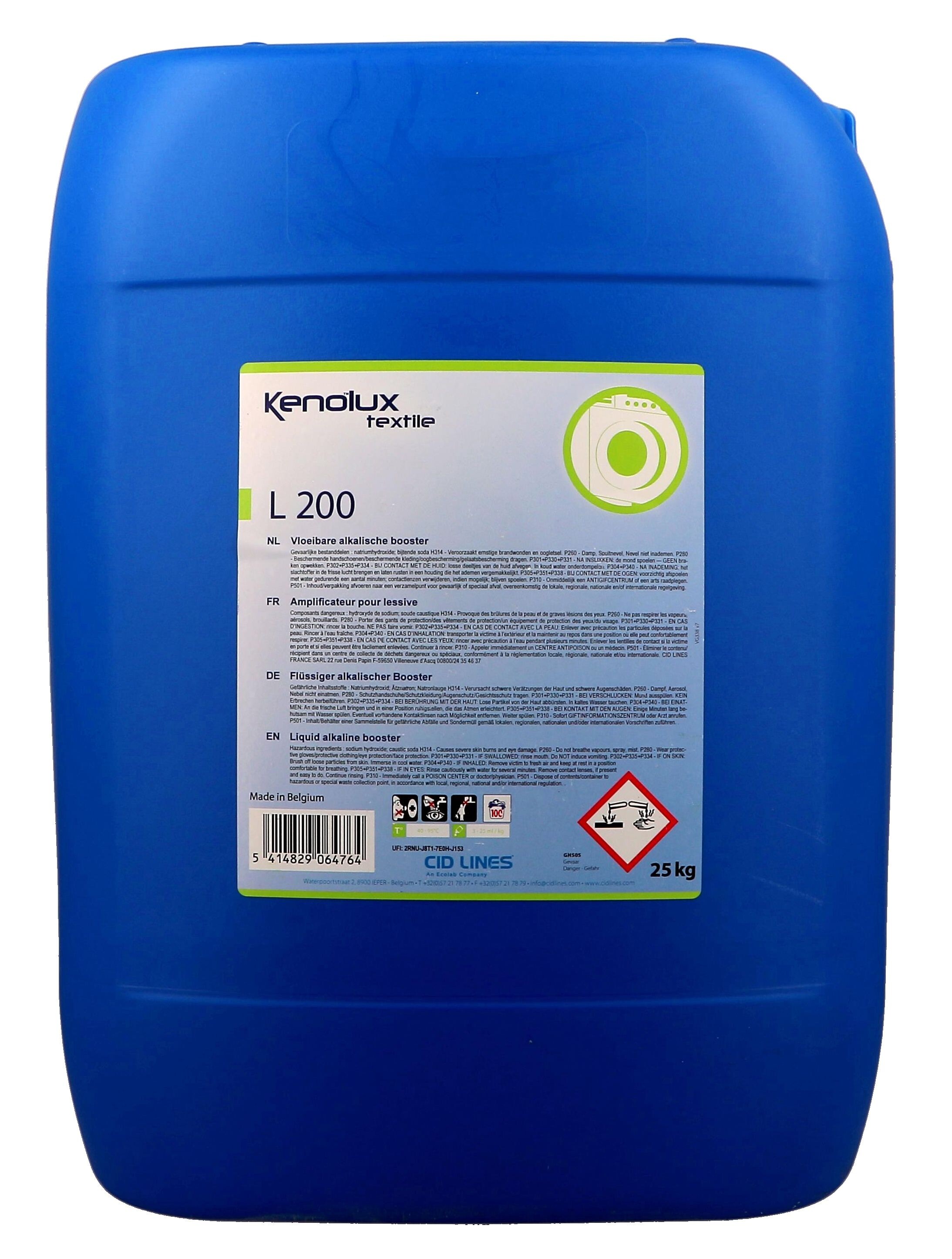 Kenolux Textile L200 Liquid Alkaline Booster 25kg
