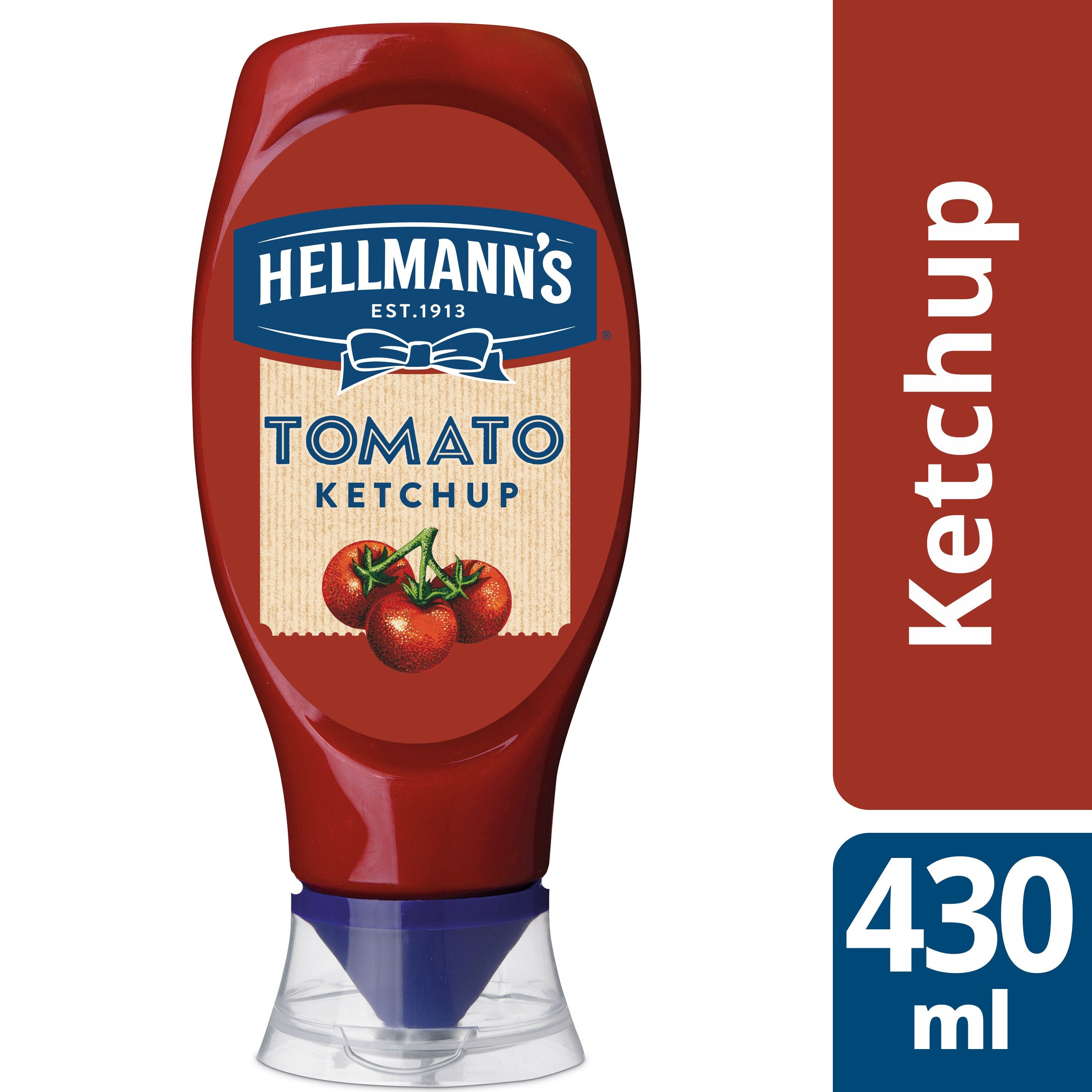 Hellmann's tomato ketchup 430ml squeeze bottle