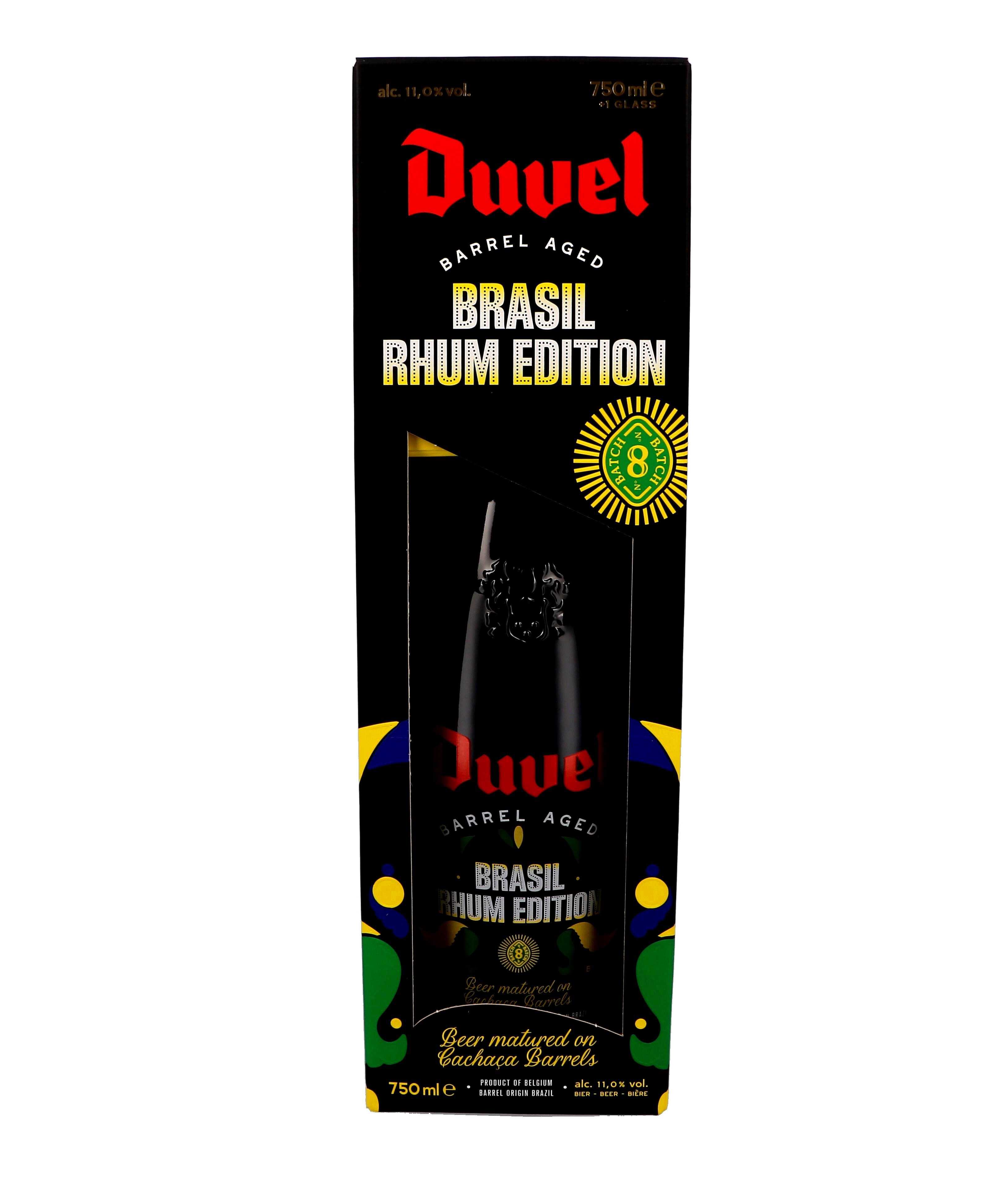 Duvel Barrel Aged 75cl Batch 8 Brasil Rhum Edition + Glass - Gift Package  