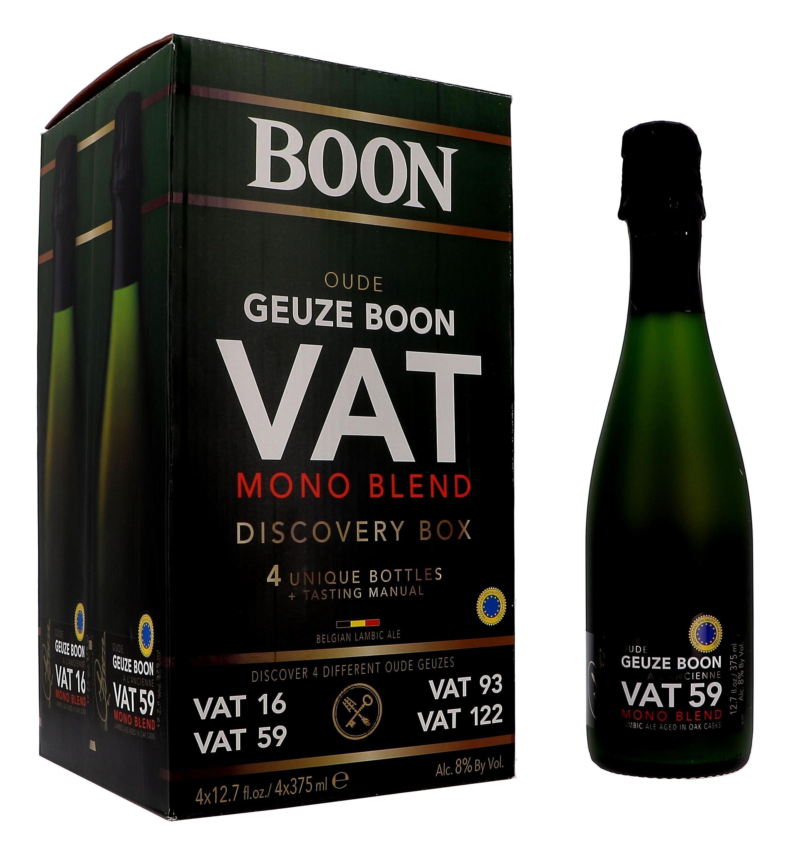 Old Geuze Boon VAT Mono Blend Discovery Box 4x37.5cl + Tasting Manual