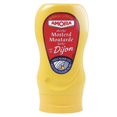 Amora Musterd Dijon 265gr Squeeze Bottle Top Down