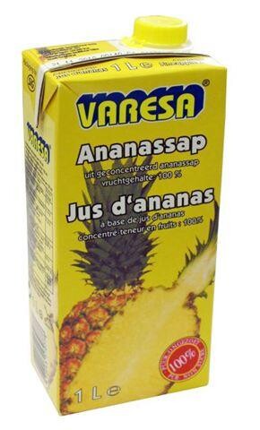 Pineapple juice Varesa Slim Line 1L Brick with screw cap