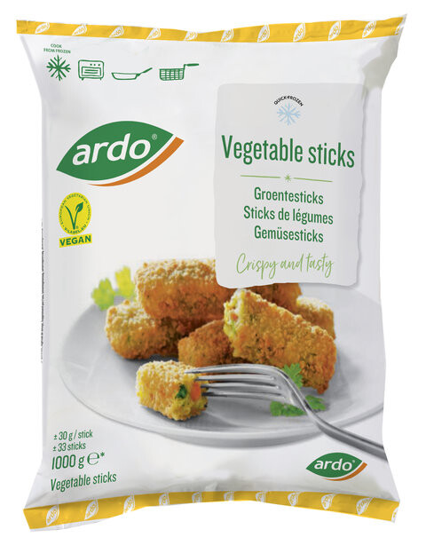 Ardo Vegetable Sticks 1kg Frozen